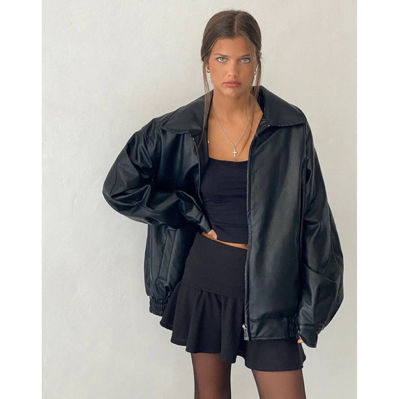 Motel Rocks | Cavita Jacket In PU Black New with Tags ~ XS - Picture 4 of 8